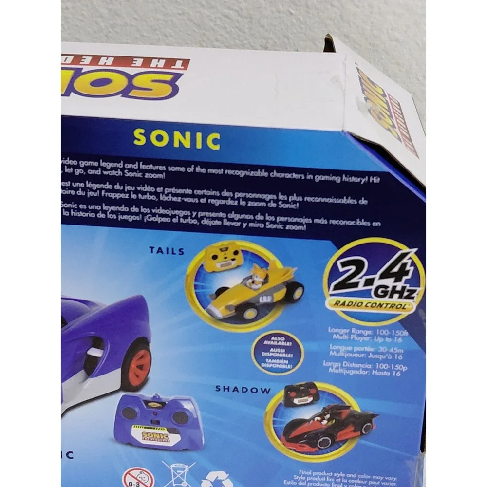 Sonic The Hedgehog 2.4GHz RC Radio Control Car Turbo Boost NKOK w/ Box